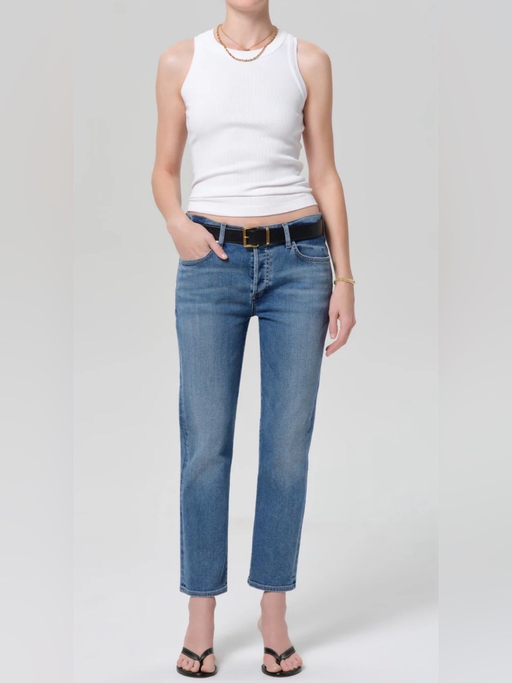 Citizens of Humanity Emerson Slim Boyfriend Jeans Light Wash Denim USA 26
